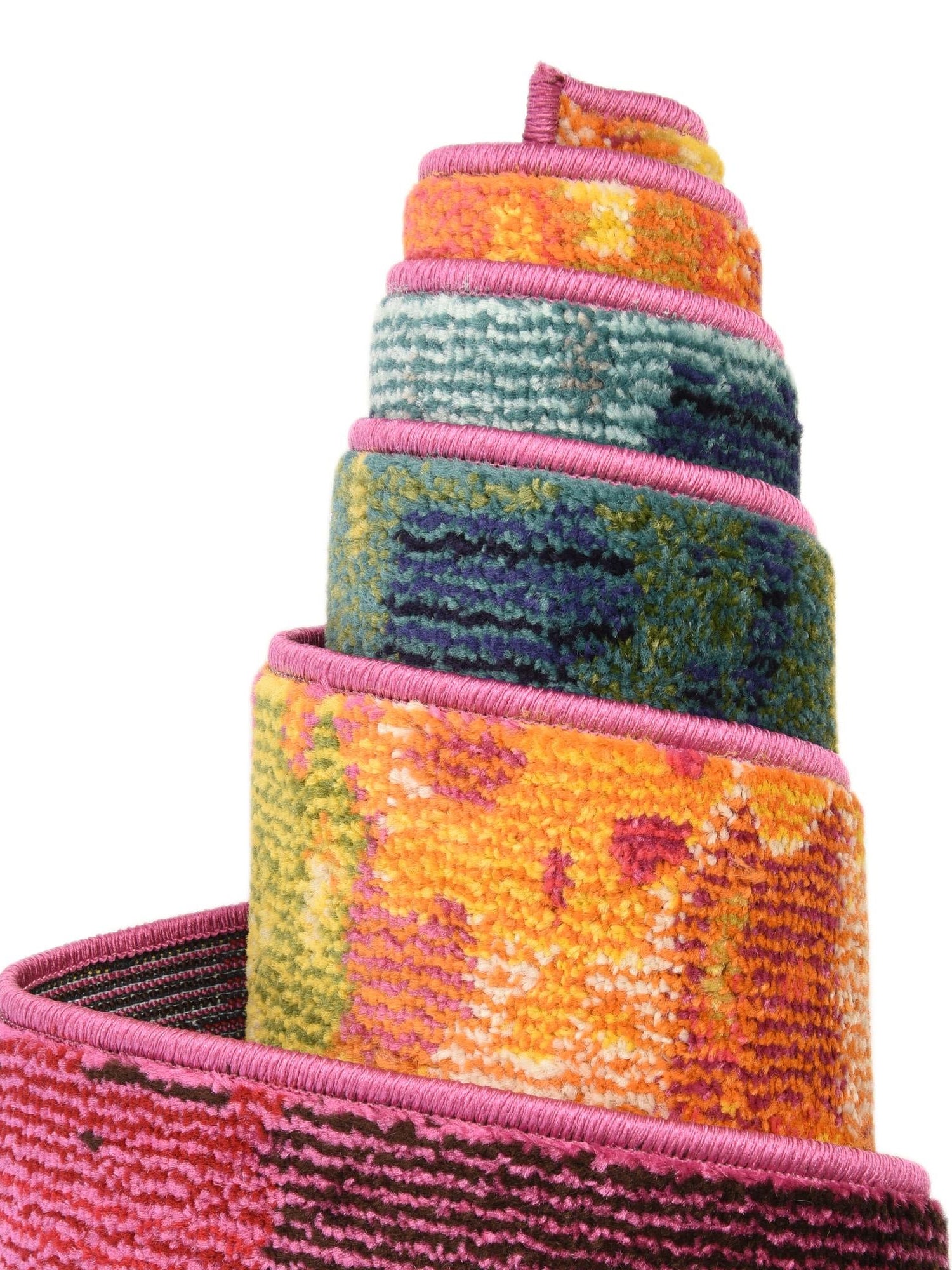 Multicolor 10' 6 x 16' 5 Estrella Rectangle Area Rug 100% Polypropylene Non-Shedding Stain Resistant Carpet Colorful Modern Abstract Design Easy Clean for Home Decor for Sale at Rug Engine