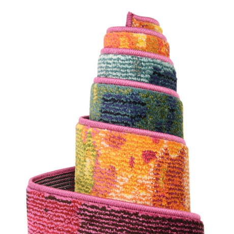 Multicolor 10' 6 x 16' 5 Estrella Rectangle Area Rug 100% Polypropylene Non-Shedding Stain Resistant Carpet Colorful Modern Abstract Design Easy Clean for Home Decor for Sale at Rug Engine