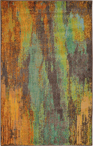 Multicolor 3' 3 x 5' 3 Jardin Rectangle Area Rug 100% Polypropylene With Cotton Backing Colorful & Vivid Modern Carpet for Home Decor for Sale at Rug Engine