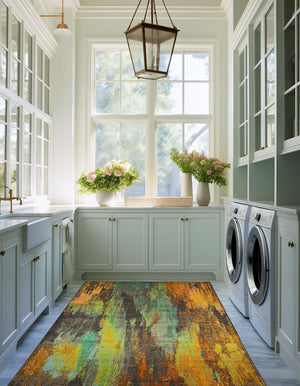 Multicolor 7' 1 x 10' Jardin Rectangle Rug