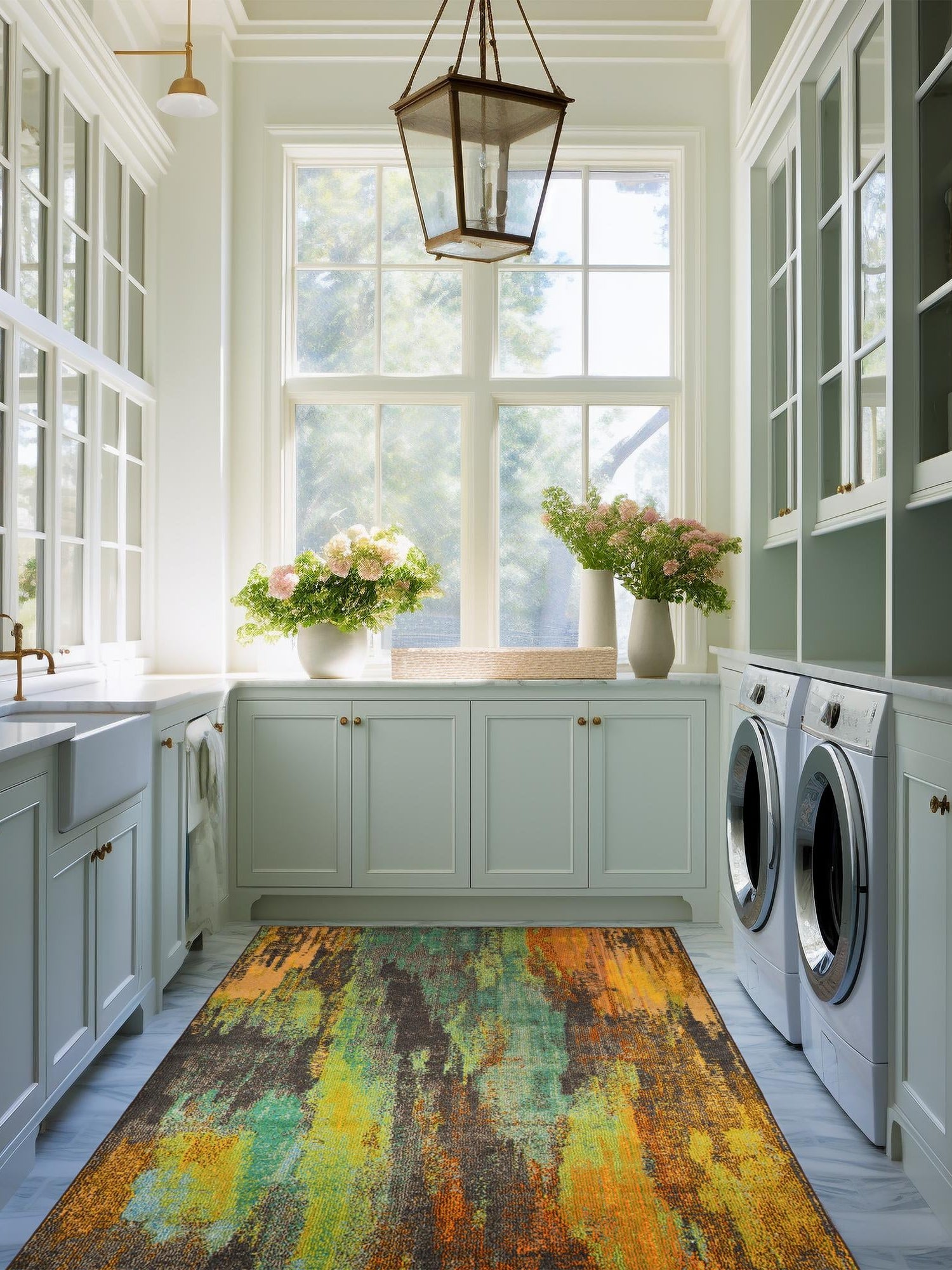 Multicolor 10' 6 x 16' 5 Jardin Rectangle Area Rug 100% Polypropylene With Cotton Backing Colorful & Vivid Modern Carpet for Home Decor for Sale at Rug Engine