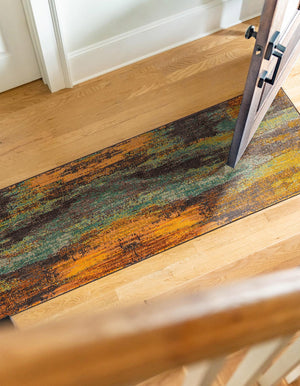 Multicolor 2' 7 x 10' Jardin Runner Area Rug 100% Polypropylene With Cotton Backing Colorful & Vivid Modern Carpet for Home Decor for Sale at Rug Engine