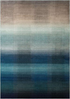 Blue 9' x 12' 2 Estrella Rectangle Area Rug 100% Polypropylene Non-Shedding Stain Resistant Carpet Colorful Modern Abstract Design Easy Clean for Home Decor for Sale at Rug Engine