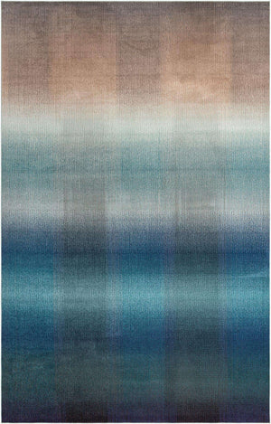Blue 10' 6 x 16' 5 Estrella Rectangle Area Rug 100% Polypropylene Non-Shedding Stain Resistant Carpet Colorful Modern Abstract Design Easy Clean for Home Decor for Sale at Rug Engine