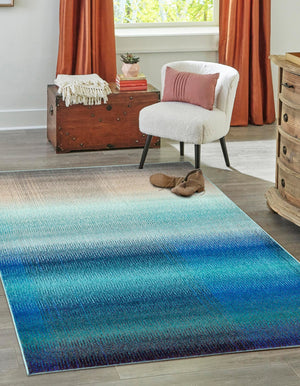 Blue 5' 1 x 8' Estrella Rectangle Rug