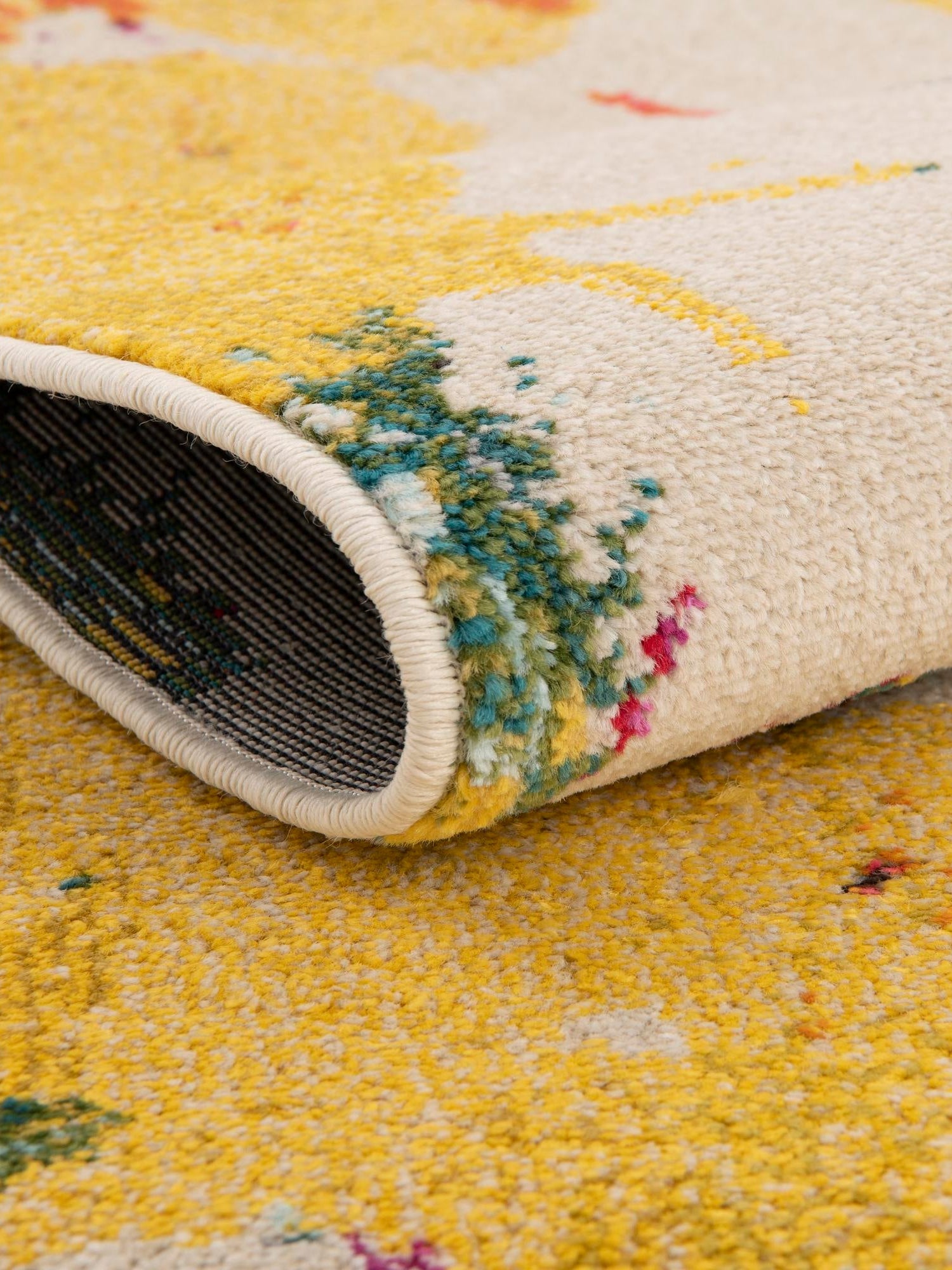 Beige 3' 3 x 5' 3 Estrella Rectangle Area Rug 100% Polypropylene Non-Shedding Stain Resistant Carpet Colorful Modern Abstract Design Easy Clean for Home Decor for Sale at Rug Engine