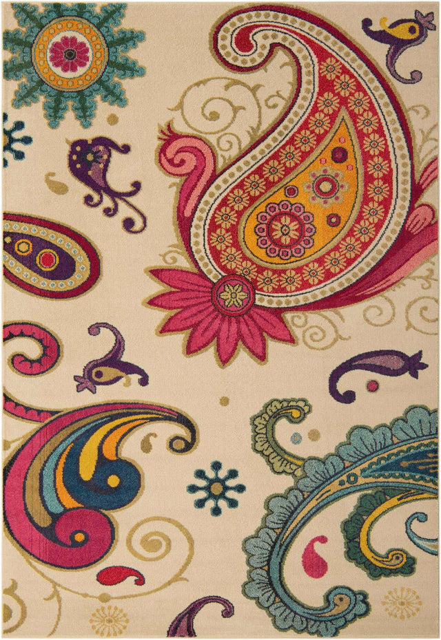 Cream 7' 1 x 10' Estrella Rectangle Rug