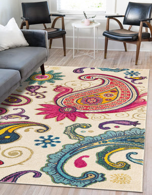 Cream 7' 1 x 10' Estrella Rectangle Rug