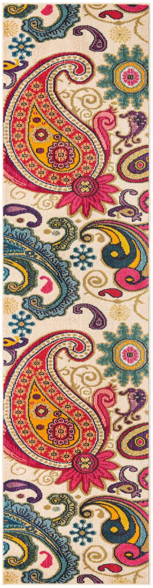 Cream 3' x 10' Estrella Runner Rug
