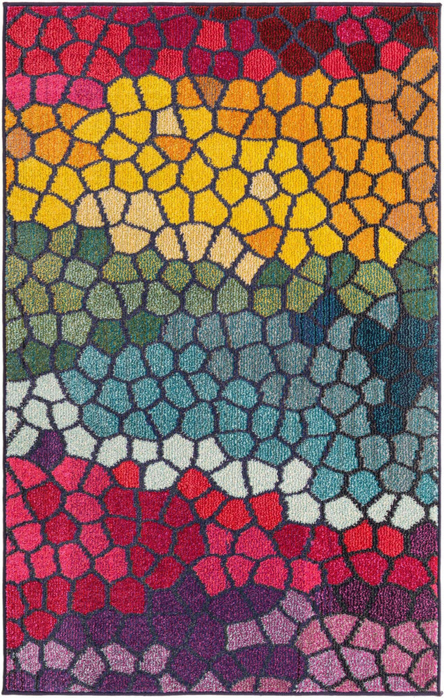 Multicolor 3' 3 x 5' 3 Estrella Rectangle Rug
