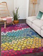 Multicolor 3' 3 x 5' 3 Estrella Rectangle Rug