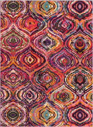 Multicolor 9' x 12' 2 Estrella Rectangle Area Rug 100% Polypropylene Non-Shedding Stain Resistant Carpet Colorful Modern Abstract Design Easy Clean for Home Decor for Sale at Rug Engine