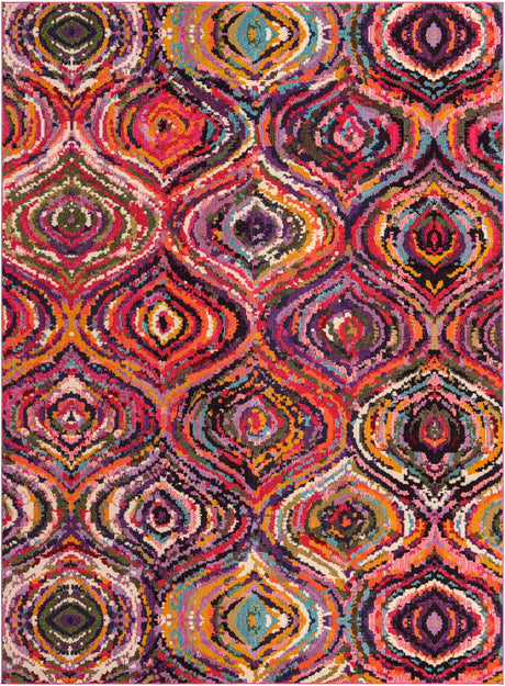 Multicolor 9' x 12' 2 Estrella Rectangle Area Rug 100% Polypropylene Non-Shedding Stain Resistant Carpet Colorful Modern Abstract Design Easy Clean for Home Decor for Sale at Rug Engine