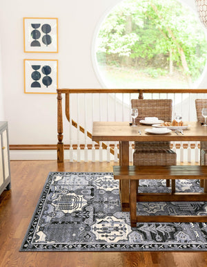 Gray 6' 1 x 9' La Jolla Rectangle Rug