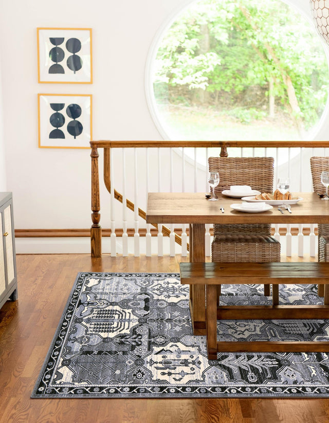 Gray 6' 1 x 9' La Jolla Rectangle Rug