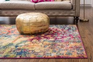 Multicolor 5' 1 x 8' Jardin Rectangle Rug