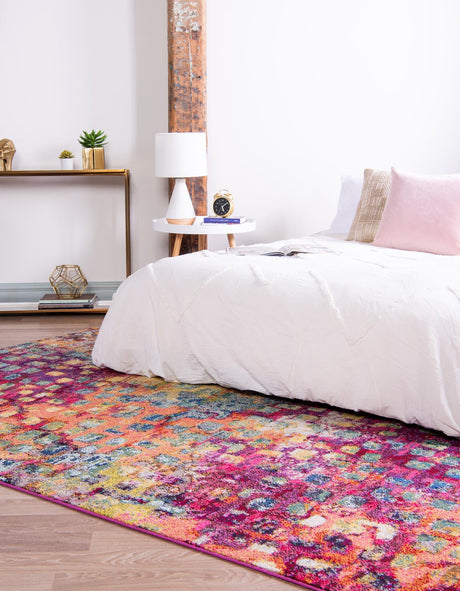 Multicolor 10' x 14' 1 Jardin Rectangle Area Rug 100% Polypropylene With Cotton Backing Colorful & Vivid Modern Carpet for Home Decor for Sale at Rug Engine