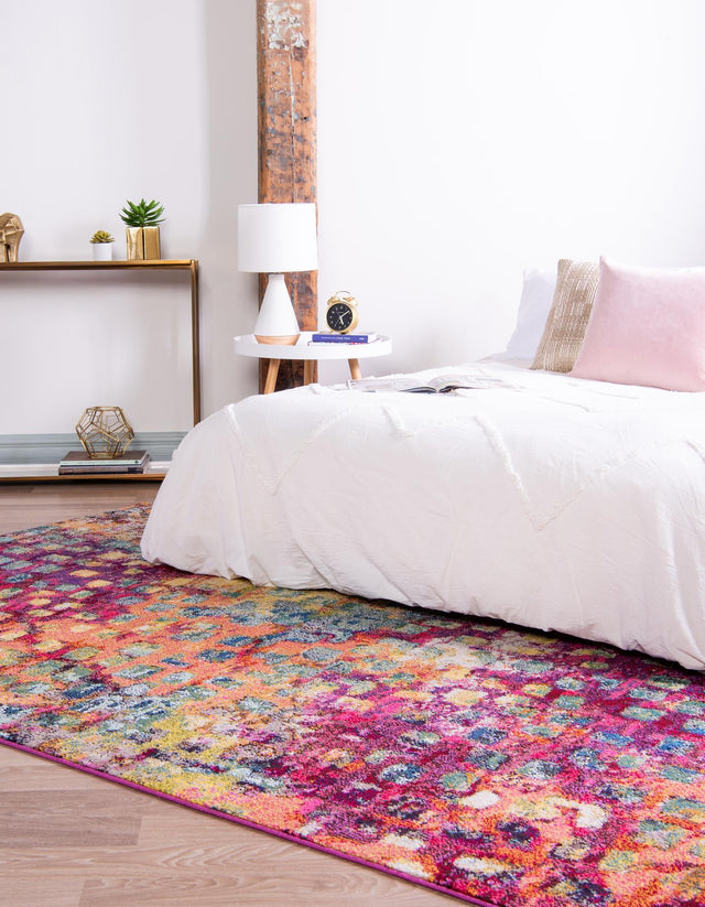 Multicolor 5' 1 x 8' Jardin Rectangle Rug