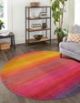 Multicolor 6' 1 x 6' 1 Estrella Round Rug