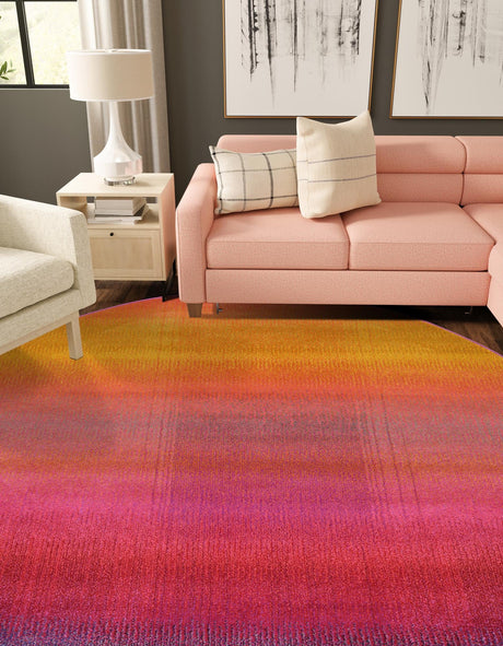 Multicolor 6' 1 x 6' 1 Estrella Round Area Rug 100% Polypropylene Non-Shedding Stain Resistant Carpet Colorful Modern Abstract Design Easy Clean for Home Decor for Sale at Rug Engine