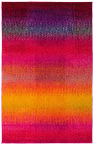 Multicolor 5' 1 x 8' Estrella Rectangle Area Rug 100% Polypropylene Non-Shedding Stain Resistant Carpet Colorful Modern Abstract Design Easy Clean for Home Decor for Sale at Rug Engine
