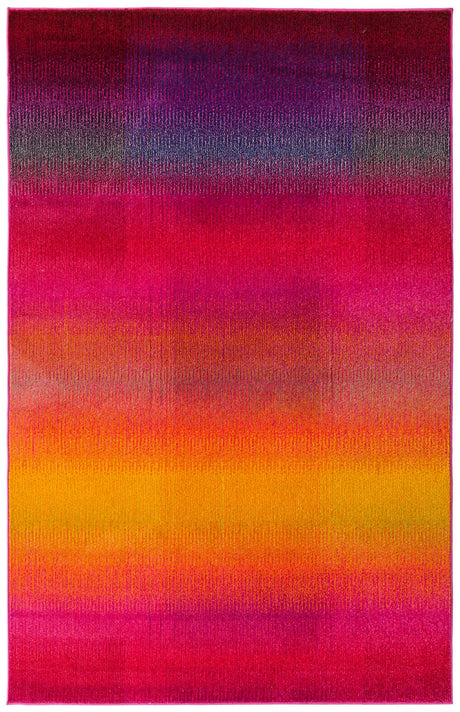 Multicolor 5' 1 x 8' Estrella Rectangle Area Rug 100% Polypropylene Non-Shedding Stain Resistant Carpet Colorful Modern Abstract Design Easy Clean for Home Decor for Sale at Rug Engine
