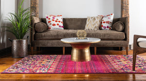 Red 7' 1 x 10' Medici Rectangle Area Rug 100% Polypropylene Traditional Vintage Classic Carpet for Home Interior Design Decor for Sale at Rug Engine