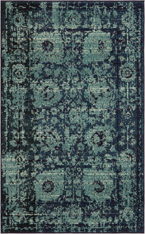 Blue 3' 3 x 5' 3 Medici Rectangle Rug