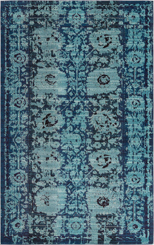 Blue 10' 6 x 16' 5 Medici Rectangle Area Rug 100% Polypropylene Traditional Vintage Classic Carpet for Home Interior Design Decor for Sale at Rug Engine