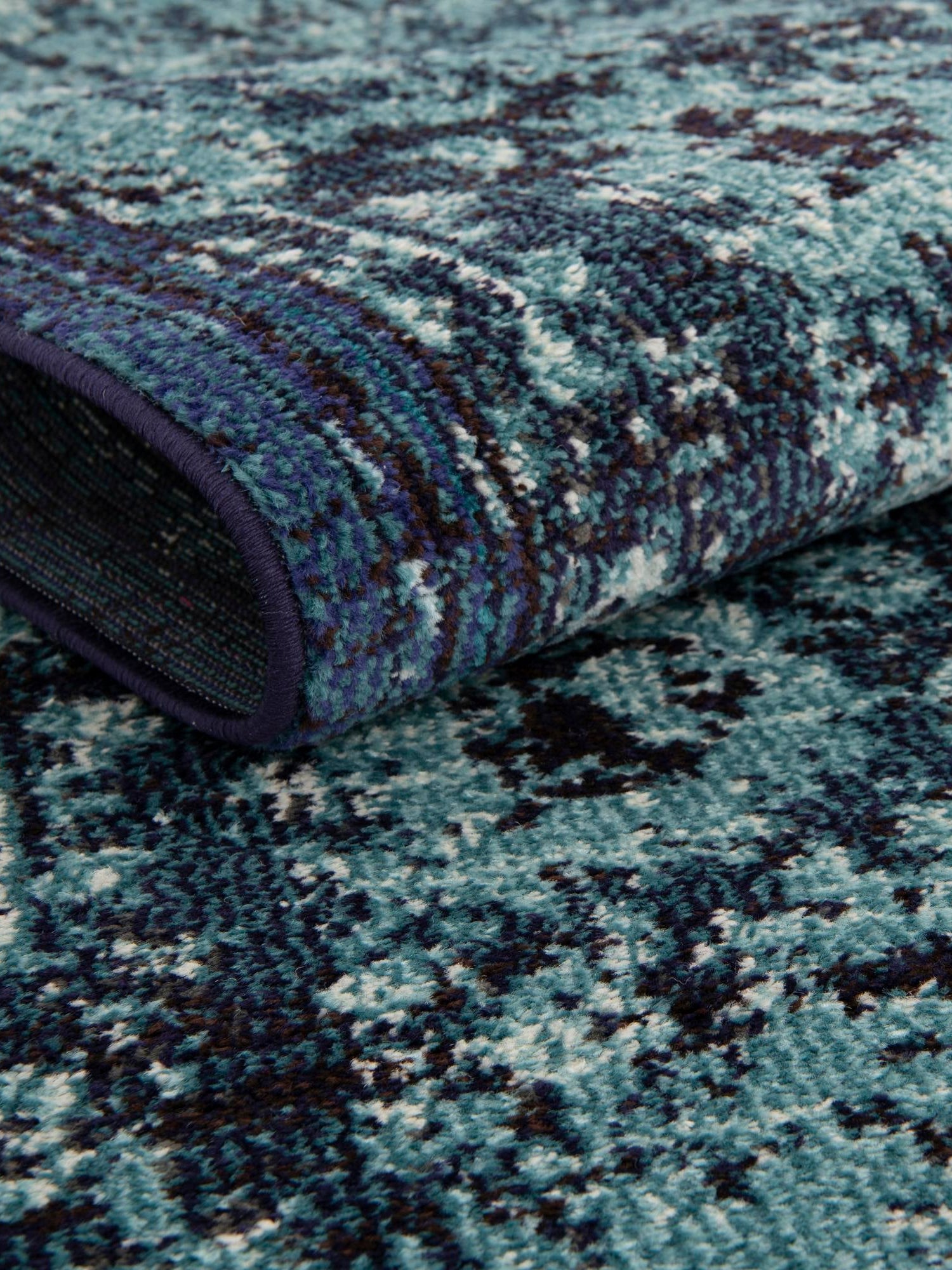 Blue 8' x 8' Medici Round Area Rug 100% Polypropylene Traditional Vintage Classic Carpet for Home Interior Design Decor for Sale at Rug Engine