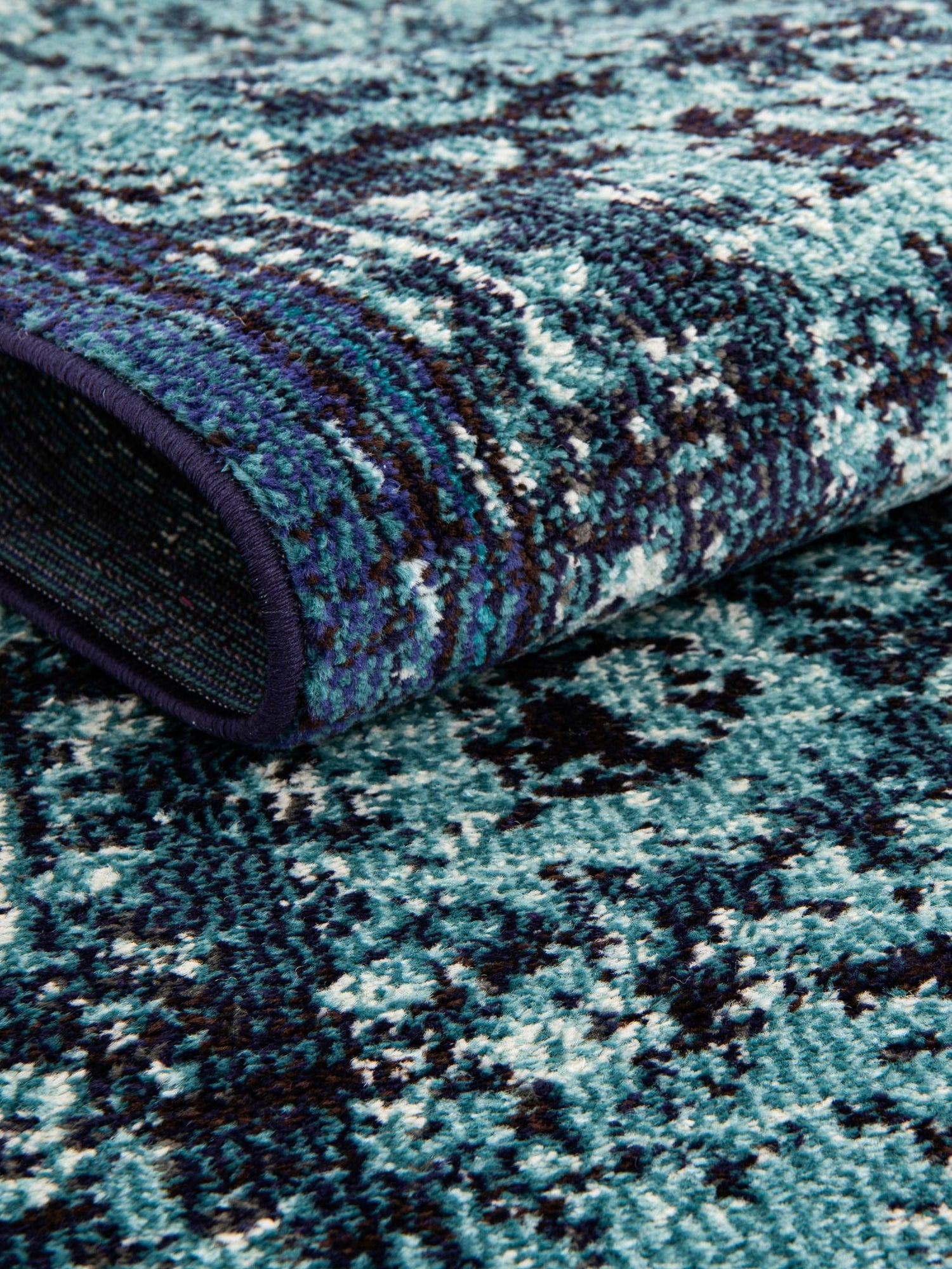 Blue 10' 6 x 16' 5 Medici Rectangle Area Rug 100% Polypropylene Traditional Vintage Classic Carpet for Home Interior Design Decor for Sale at Rug Engine