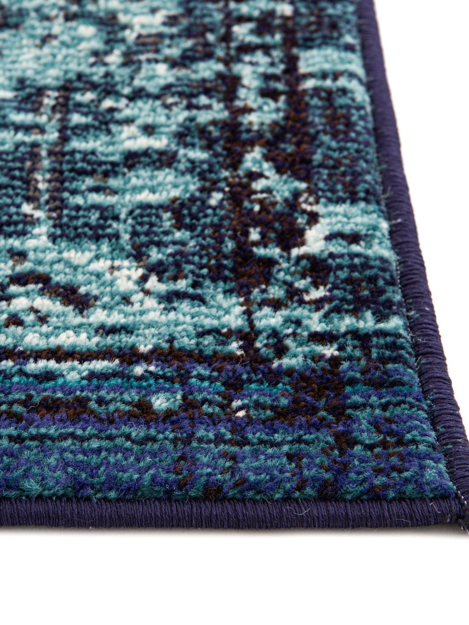 Blue 8' x 10' Medici Rectangle Area Rug 100% Polypropylene Traditional Vintage Classic Carpet for Home Interior Design Decor for Sale at Rug Engine