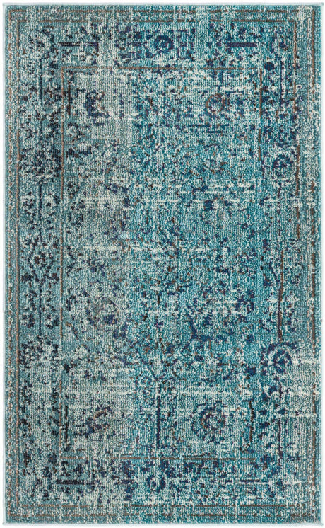 Light Blue 3' 3 x 5' 3 Medici Rectangle Area Rug 100% Polypropylene Traditional Vintage Classic Carpet for Home Interior Design Decor for Sale at Rug Engine