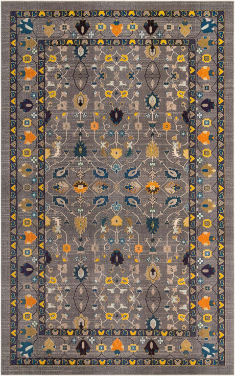 Gray 10' 6 x 16' 5 Medici Rectangle Area Rug 100% Polypropylene Traditional Vintage Classic Carpet for Home Interior Design Decor for Sale at Rug Engine