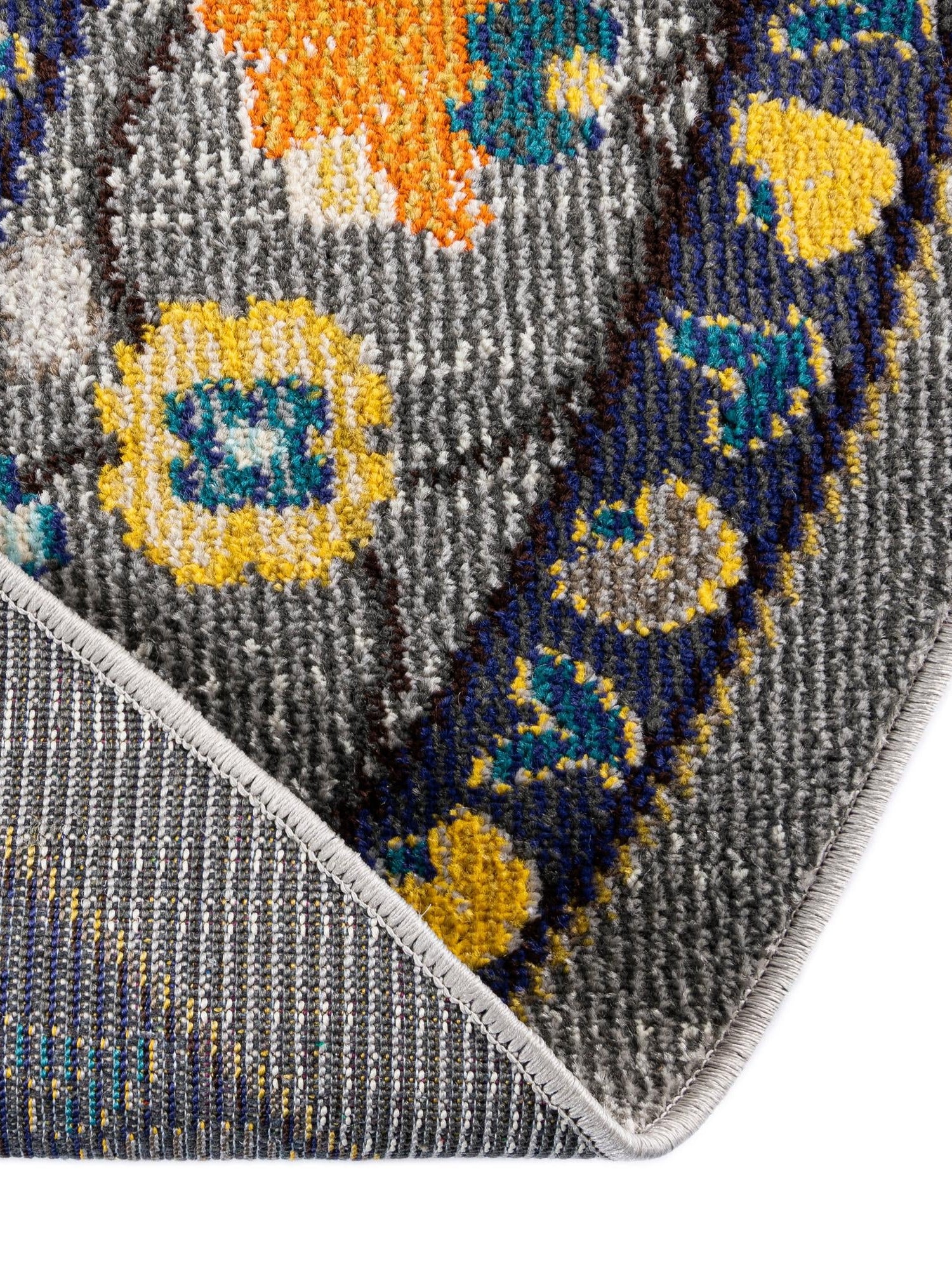 Gray 6' 1 x 6' 1 Medici Round Area Rug 100% Polypropylene Traditional Vintage Classic Carpet for Home Interior Design Decor for Sale at Rug Engine