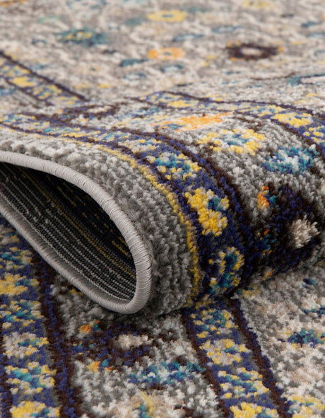 Gray 7' 1 x 10' Medici Rectangle Area Rug 100% Polypropylene Traditional Vintage Classic Carpet for Home Interior Design Decor for Sale at Rug Engine