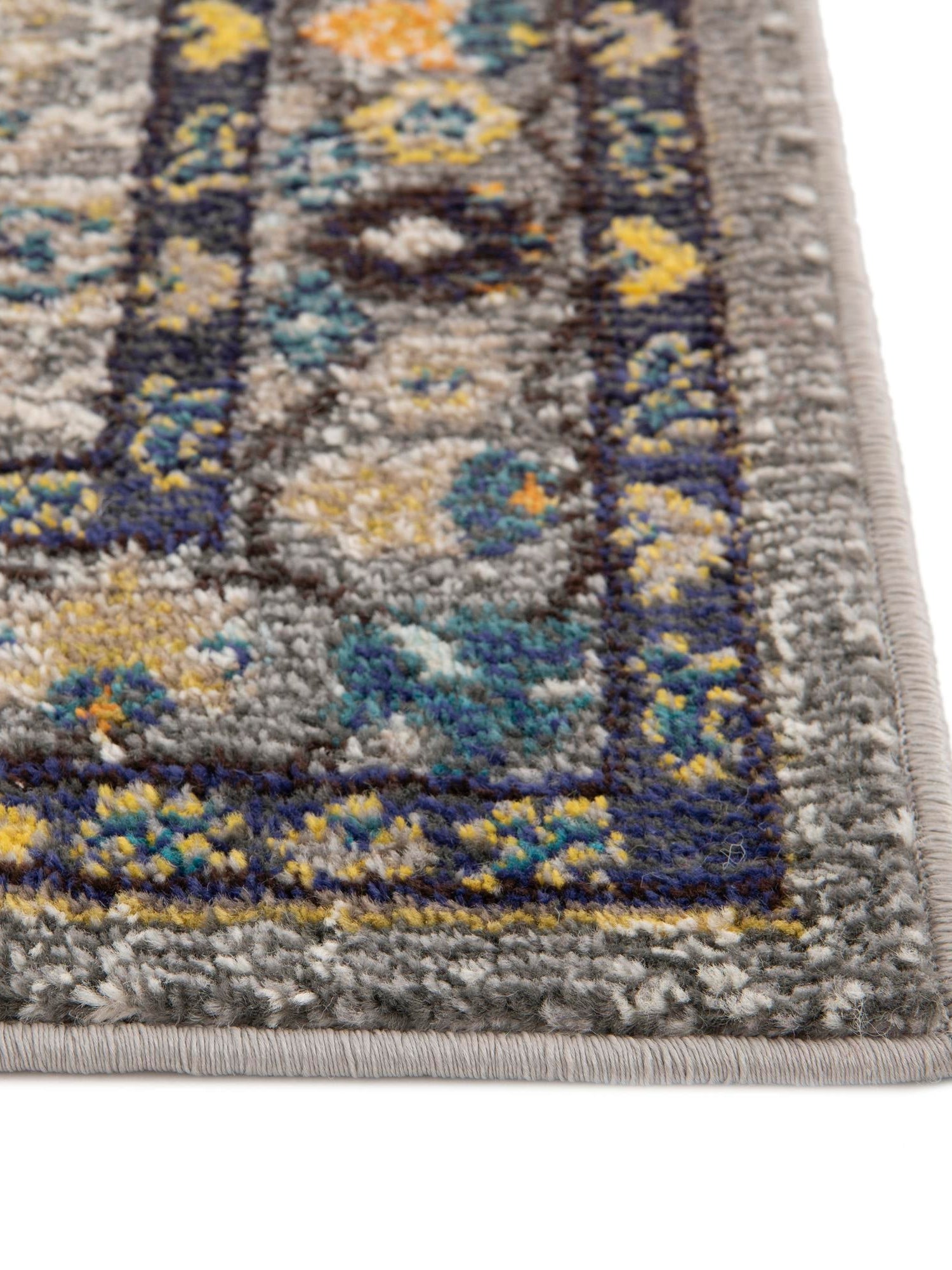 Gray 7' 1 x 10' Medici Rectangle Area Rug 100% Polypropylene Traditional Vintage Classic Carpet for Home Interior Design Decor for Sale at Rug Engine