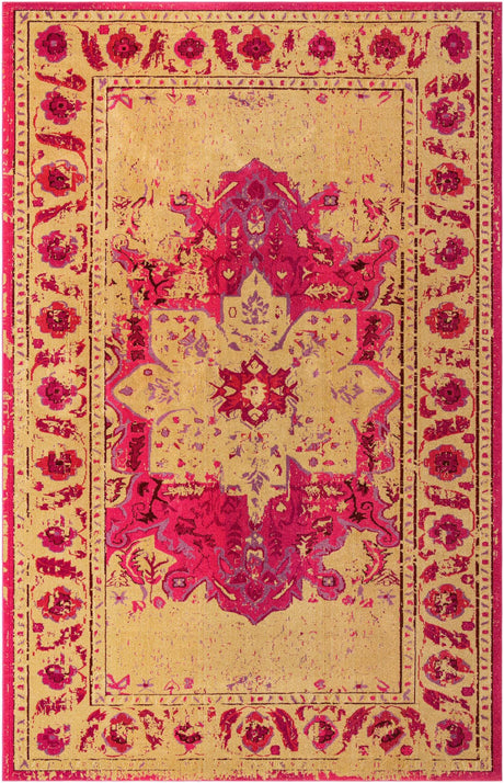 Pink 10' 6 x 16' 5 Medici Rectangle Area Rug 100% Polypropylene Traditional Vintage Classic Carpet for Home Interior Design Decor for Sale at Rug Engine