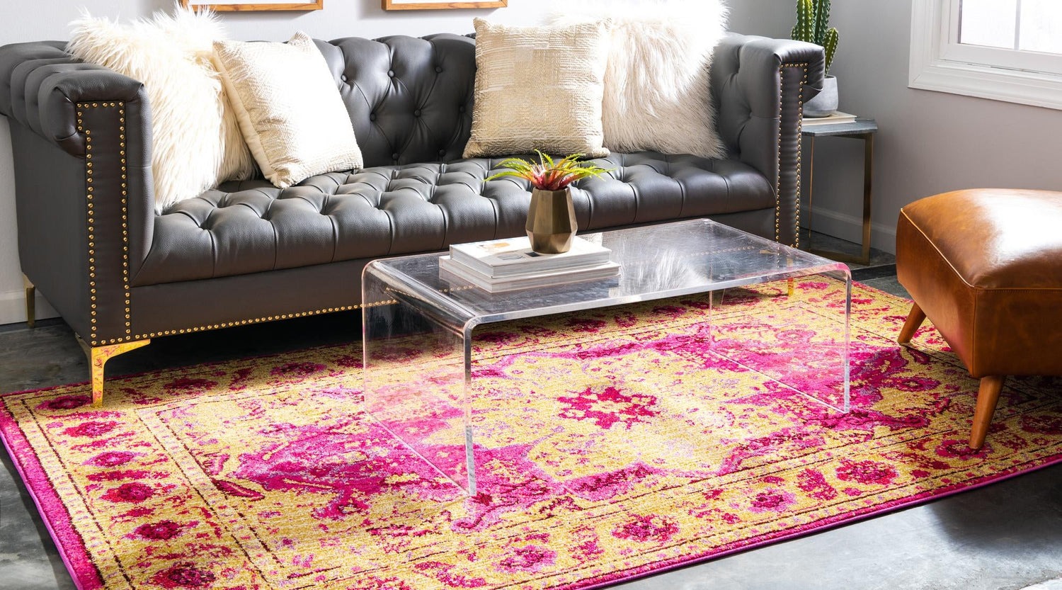 Pink 10' 6 x 16' 5 Medici Rectangle Area Rug 100% Polypropylene Traditional Vintage Classic Carpet for Home Interior Design Decor for Sale at Rug Engine