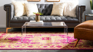 Pink 10' 6 x 16' 5 Medici Rectangle Area Rug 100% Polypropylene Traditional Vintage Classic Carpet for Home Interior Design Decor for Sale at Rug Engine