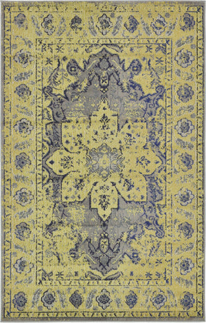 Gray 5' 1 x 8' Medici Rectangle Area Rug 100% Polypropylene Traditional Vintage Classic Carpet for Home Interior Design Decor for Sale at Rug Engine