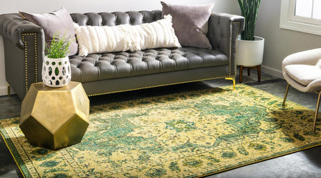 Green 10' 6 x 16' 5 Medici Rectangle Area Rug 100% Polypropylene Traditional Vintage Classic Carpet for Home Interior Design Decor for Sale at Rug Engine