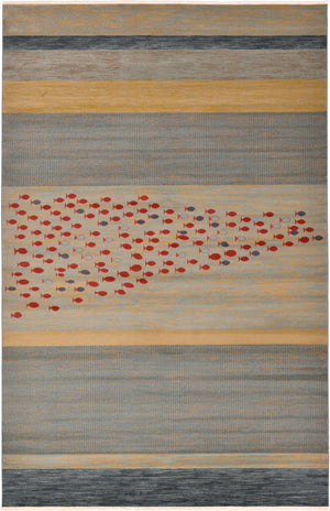 Blue 10' 6 x 16' 5 Fars Rectangle Area Rug 100% Polypropylene Unique Traditional Carpet for Classical Living, Dining Room & Office Spaces for Sale at Rug Engine