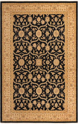 Black 10' 6 x 16' 5 Edinburgh Rectangle Area Rug 100% Polypropylene Easy Clean With Cotton Backing Traditional Classic Design Carpet for Living, Dining Room, Office for Sale at Rug Engine