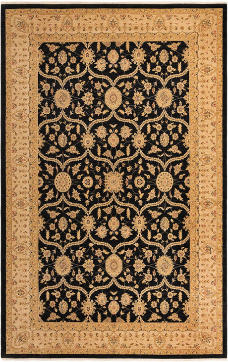 Black 10' 6 x 16' 5 Edinburgh Rectangle Area Rug 100% Polypropylene Easy Clean With Cotton Backing Traditional Classic Design Carpet for Living, Dining Room, Office for Sale at Rug Engine