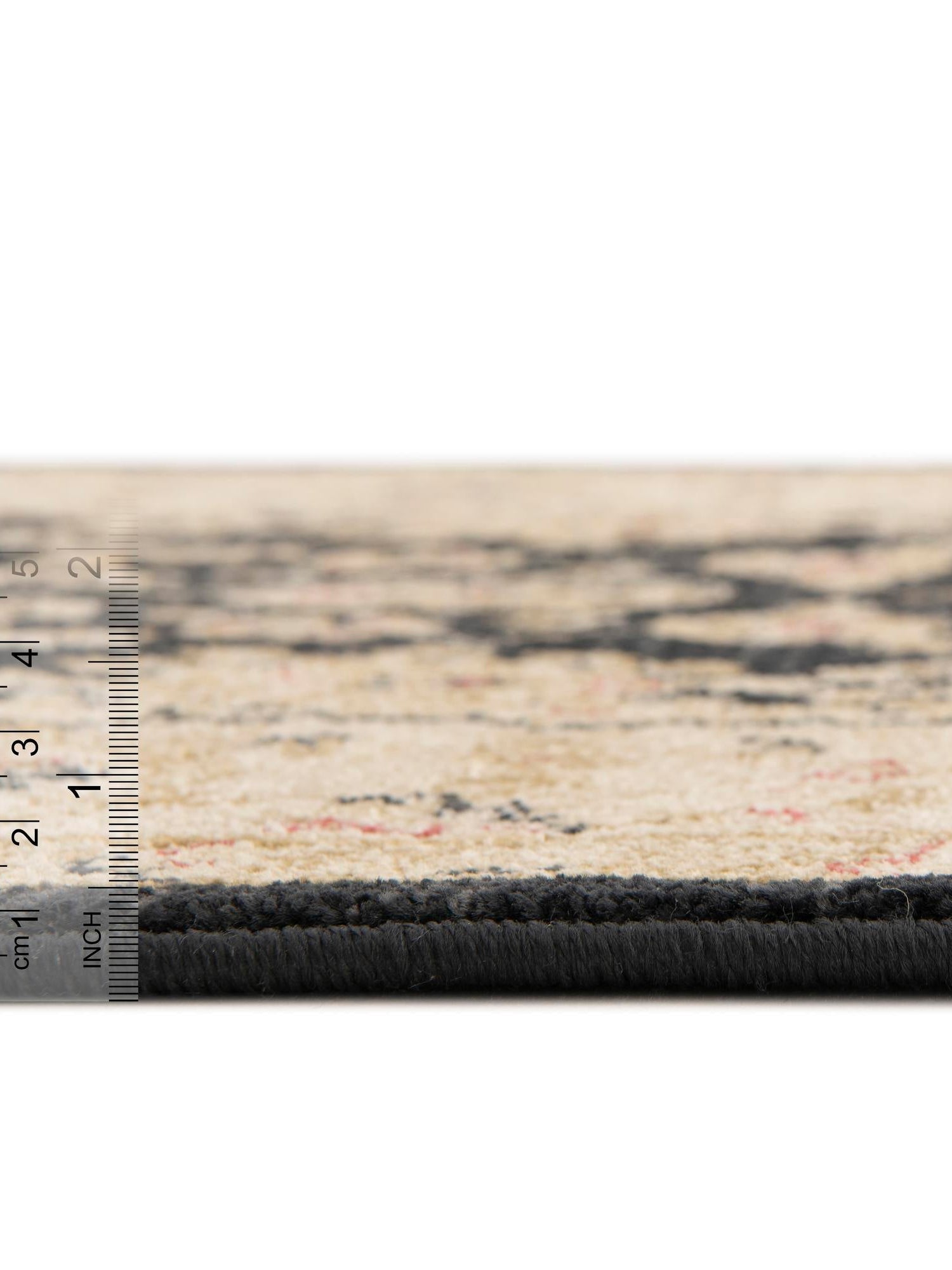 Black 3' 1 x 5' 3 Edinburgh Rectangle Area Rug 100% Polypropylene Easy Clean With Cotton Backing Traditional Classic Design Carpet for Living, Dining Room, Office for Sale at Rug Engine