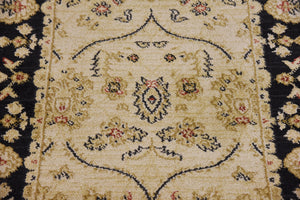 Beige 2' 7 x 10' Edinburgh Runner Area Rug 100% Polypropylene Easy Clean With Cotton Backing Traditional Classic Design Carpet for Living, Dining Room, Office for Sale at Rug Engine