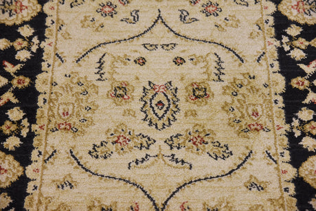 Beige 2' 7 x 10' Edinburgh Runner Area Rug 100% Polypropylene Easy Clean With Cotton Backing Traditional Classic Design Carpet for Living, Dining Room, Office for Sale at Rug Engine