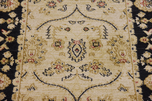 Beige 2' 7 x 10' Edinburgh Runner Area Rug 100% Polypropylene Easy Clean With Cotton Backing Traditional Classic Design Carpet for Living, Dining Room, Office for Sale at Rug Engine
