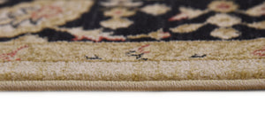 Beige 2' 7 x 10' Edinburgh Runner Area Rug 100% Polypropylene Easy Clean With Cotton Backing Traditional Classic Design Carpet for Living, Dining Room, Office for Sale at Rug Engine